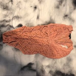 Pink Lace Bodysuit